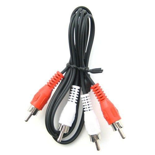 1 ft Stereo Audio Cable - 3.5mm Male to 2x RCA Male