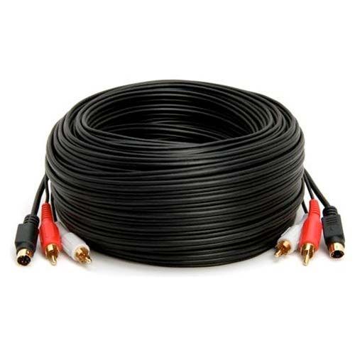 S-Video & 2-RCA Audio Cable Combo, Gold Plated - 75ft