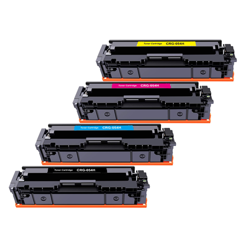 Compatible Canon 054H High Yield Toner Cartridges - 4-Pack Compatible Canon 054H High Yield Toner Cartridges - 4-Pack