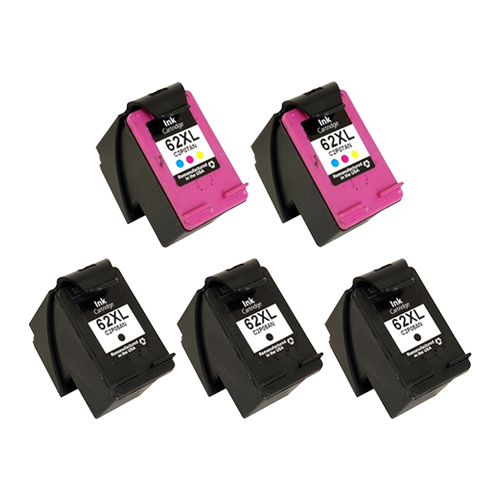 Remanufactured 62XL Ink Cartridge 5 Pack