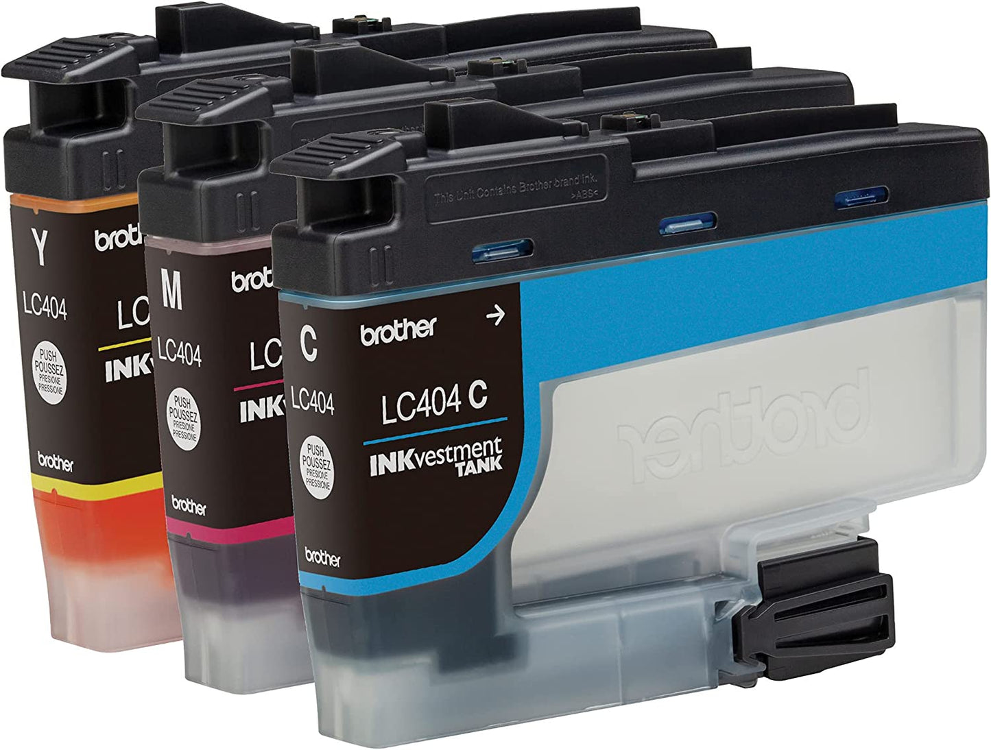 Original Brother LC404 3-Pack Color Standard Yield Ink Cartridges