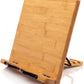 Bamboo Wooden Multi-functional Stand (Cookbook, Recipe, Laptop, Tablet Holder) for Office, Kitchen, & Home