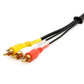 3-RCA Composite Video Audio A/V AV Cable GOLD -12 ft