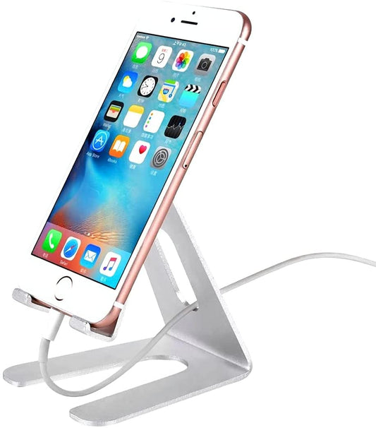 Universal Phone, Tablet, e-Reader Stand/Holder for Office & Home- Silver