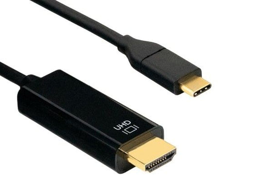 USB 3.1 (Type C) Male to HDMI (4K 60Hz) Male- 6ft Black