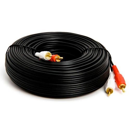 RCA Stereo Audio Cable Male to Male - 100 ft