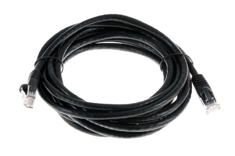 10FT 24AWG CAT6 UTP Snagless Ethernet Network Cable 550MHz , Black
