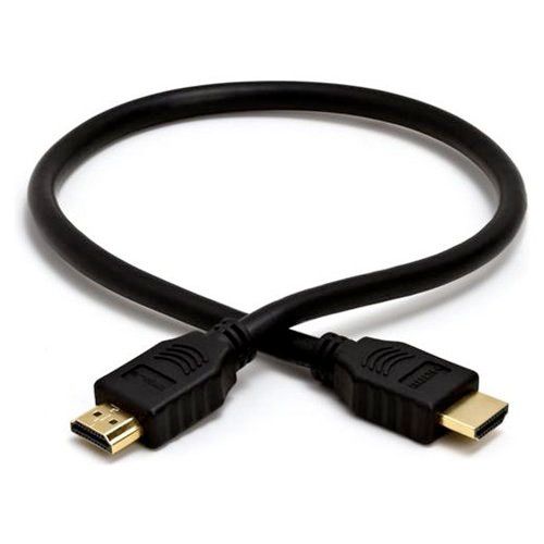 28AWG High Speed HDMI Cable with Ethernet - Black - 1.5FT