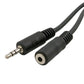 Stereo Audio Headphone Extension Cable 3.5mm - 6 FT