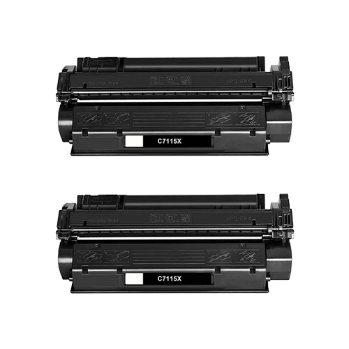 Remanufactured HP C7115X Toner Cartridge High Yield Twin Pack