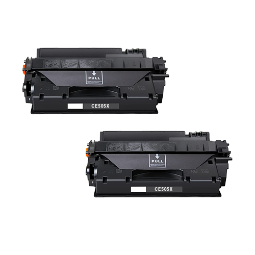 Compatible HP CE505X Toner Cartridge - 2 Pack