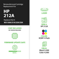 Remanufactured HP 212A Toner Cartridges - 4-Pack Color Set (W2120A, W2121A, W2122A, W2123A) - With Chip