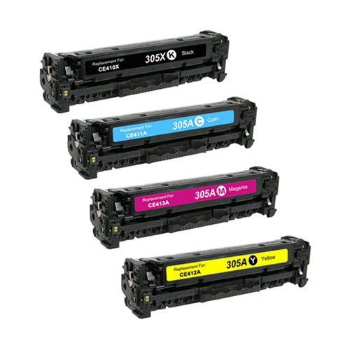 Compatible HP 305X Toner Cartridge Color Set