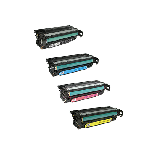 Remanufactured HP 504A Toner Cartridge Color Set