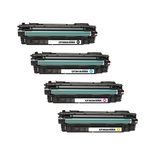 Compatible HP 508A Toner Cartridge Color Set