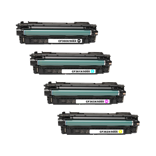 Compatible HP 508X Toner Cartridge Color Set