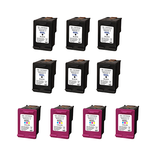 Remanufactured HP 65XL Ink Cartridge 10 Pack