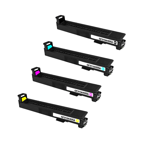 Compatible HP 826A Toner Cartridge Color Set