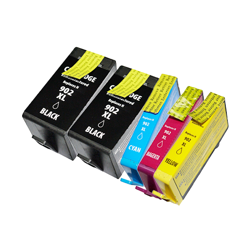 thumbnail image 2 of 4-Pack High Capacity 902XL Ink Cartridges Combo For HP OfficeJet Pro 6954 6979 – Black, Cyan, Magenta, Yellow 2 of 6