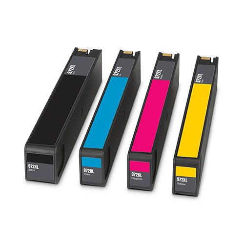 Remanufactured HP 972X Ink Cartridge Color Set