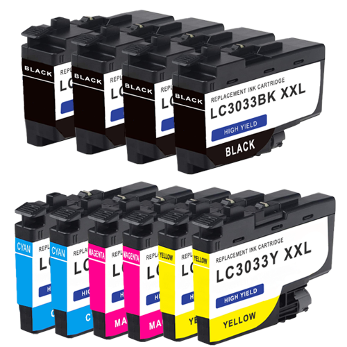 Compatible LC3033 Ink Cartridge - 10 Pack