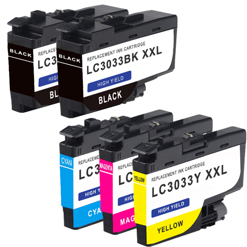 Compatible LC3033 Ink Cartridge - 5 Pack