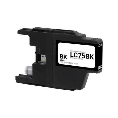 Lc75bk Remanufactured Brother LC75BK High Yield Ink Cartridge – OHmyCables