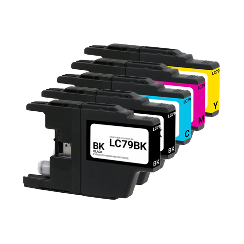 Remanufactured Brother LC79 High Yield Ink Cartridges - 5-Pack Color S ...