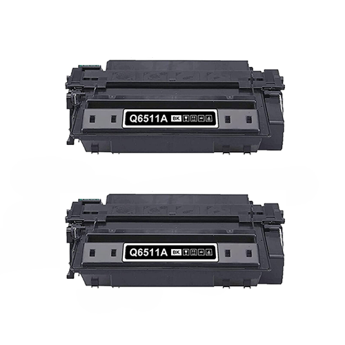 Remanufactured HP Q6511A Toner Cartridge Twin Pack