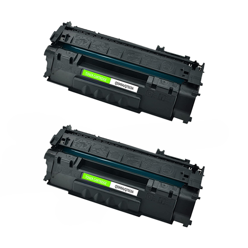 Compatible HP Q7553A Jumbo Toner Cartridge Twin Pack