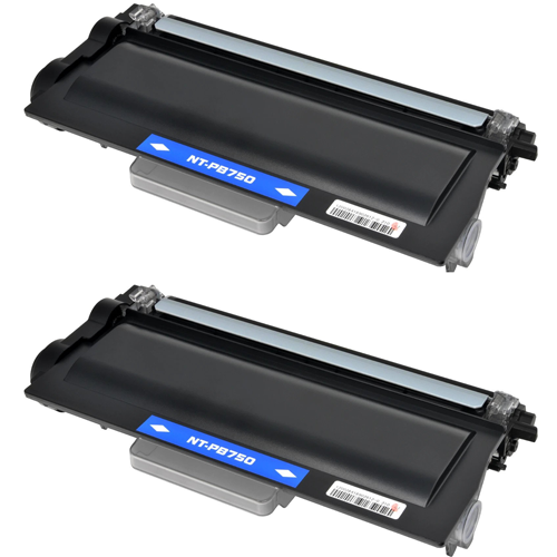 Compatible Brother TN750 Toner Cartridge - 2 Pack