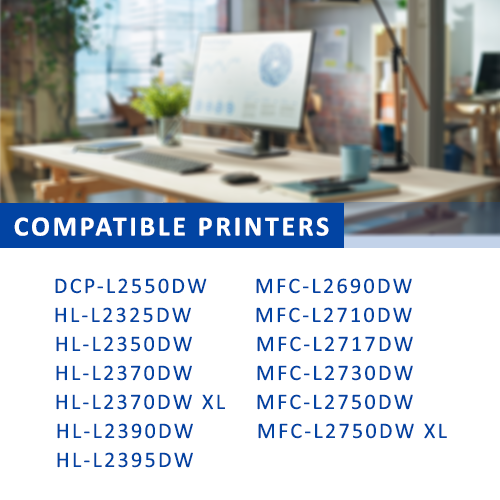 Compatible Brother DCP-L2550DW High Yield Toner Cartridge- TN730/TN760