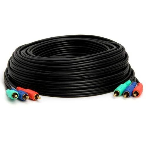 Component Video Cable 3-RCA Gold HDTV RGB YPbPr - 50ft