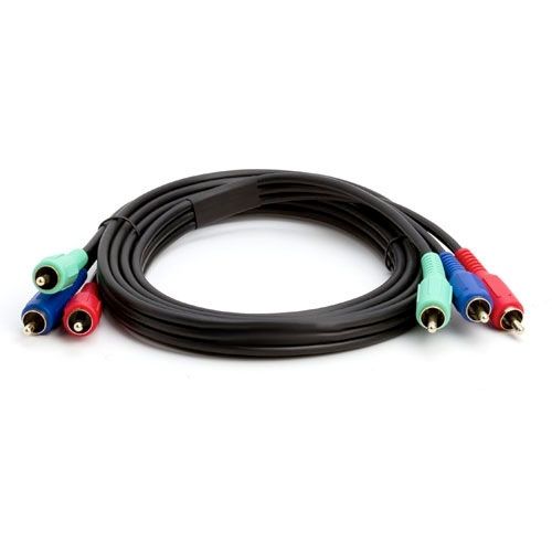 Component Video Cable 3-RCA Gold HDTV RGB YPbPr - 6 FT