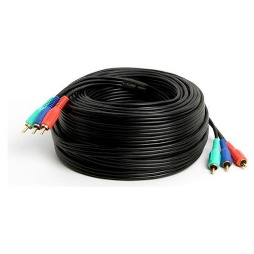 Component Video Cable 3-RCA Gold HDTV RGB YPbPr - 75 FT