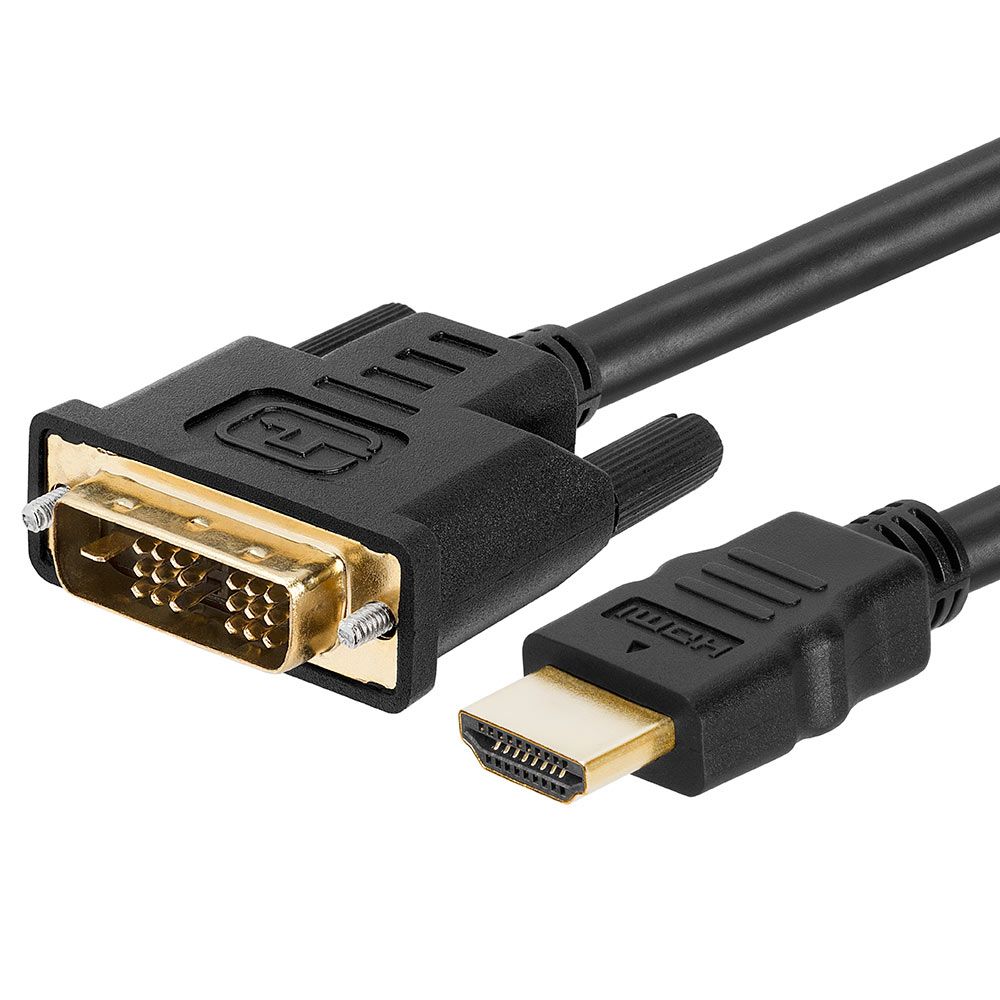 HDMI to DVI Cable (Gold Plated) -15ft